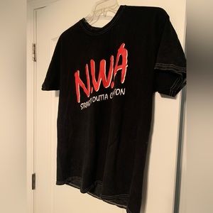 Black vintage NWA shirt - straight outta Compton -size large